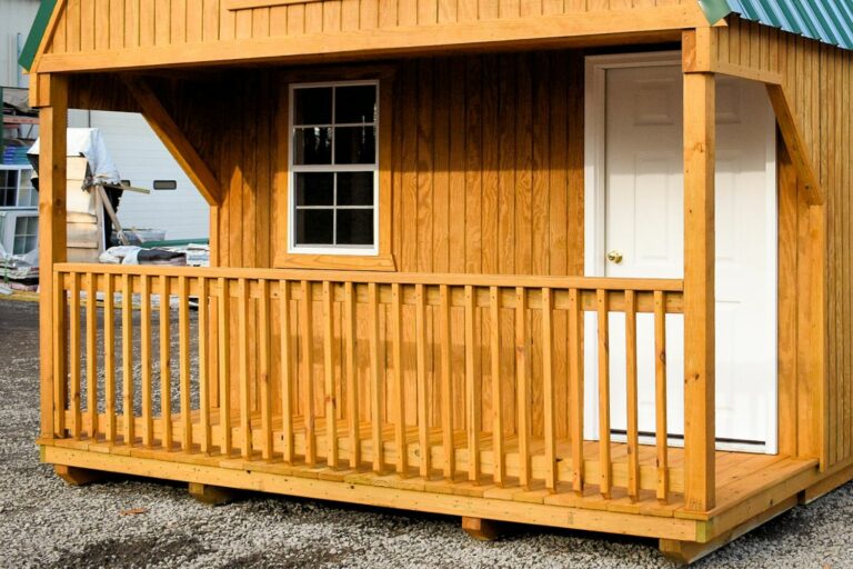 lofted barn cabin porch